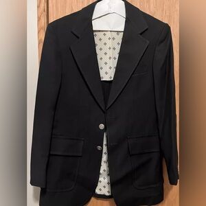 Classic Vintage Men’s Black Contemporary JCPenney Suit Jacket